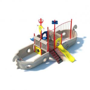 带围栏的船型滑滑梯游乐设施3d模型 带围栏的船型滑滑梯游乐设施