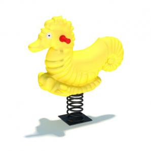 底部带弹簧的海马儿童游乐设施3d模型 底部带弹簧的海马儿童游乐设施