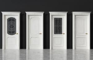 欧式嵌入玻璃铁艺雕花卫生间门、卧室门