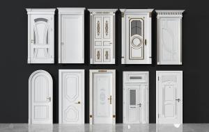 欧式拱形门、金色铁艺雕花卧室门、卫生间门