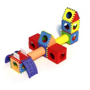 儿童迷宫积木房子游乐设施3d模型 儿童迷宫积木房子游乐设施