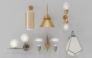 新中式双头、单头壁灯组合