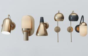 现代轻奢床头阅读灯、金属灯罩壁灯