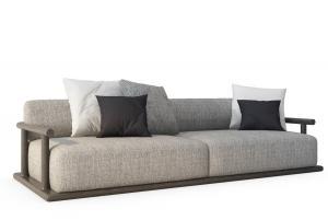 现代布艺多人沙发3d模型 现代布艺多人沙发