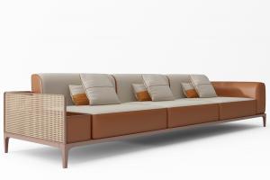 现代转角多人沙发3d模型 现代转角多人沙发