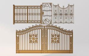 欧式竖条装饰欧式构件的铁艺大门