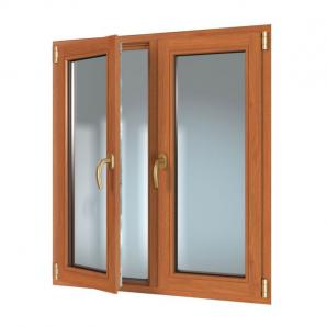 复古老式实木双扇平开窗