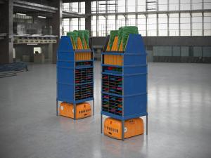 仓库金属分层收纳货架3d模型 仓库金属分层收纳货架