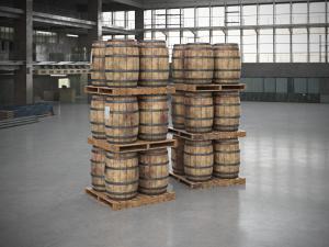 仓库桶装橡木啤酒桶、红酒桶3d模型 仓库桶装橡木啤酒桶、红酒桶