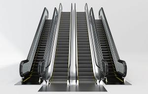 现代商场开放式电梯