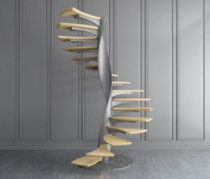 现代金属旋转支架实木台阶螺旋楼梯3d模型 现代金属旋转支架实木台阶螺旋楼梯