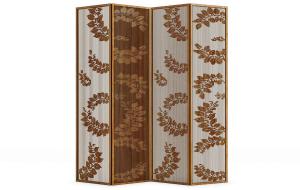 现代实木花枝装饰屏风隔断