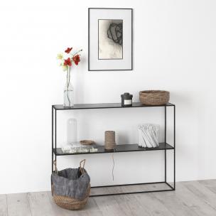 北欧铁艺置物架、编织收纳篮