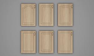 欧式带拉手的柜门