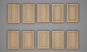 新中式带有菱形花纹的橱柜柜门