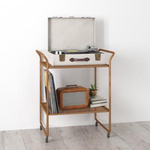 金属支架带滑轮的置物架、老旧电器