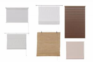 现代纯色布艺拉帘、百叶窗帘、竹帘窗帘3d模型 现代纯色布艺拉帘、百叶窗帘、竹帘窗帘