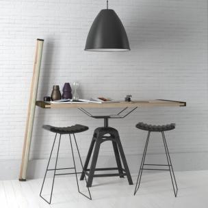 北欧双人书桌椅、金属吊灯3d模型 北欧双人书桌椅、金属吊灯