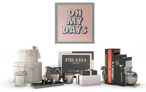 摆件、书籍、装饰画