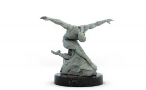 现代艺术舞蹈男士雕塑、摆件