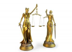 西方正义女神雕塑、摆件