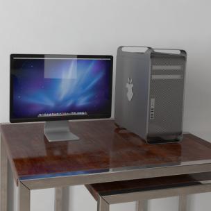 苹果液晶显示屏和主机电脑组合