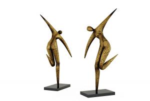 现代抽象人物雕塑、摆件