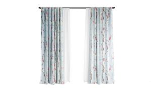 田园藤蔓花卉窗帘3d模型 田园藤蔓花卉窗帘