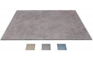 现代凹凸纹样地毯