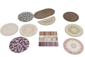 欧式花型图案的圆形、椭圆形和长方形地毯3d模型 欧式花型图案的圆形、椭圆形和长方形地毯