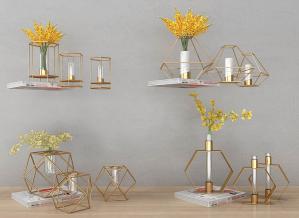 金属镂空铁艺饰品、插花插件