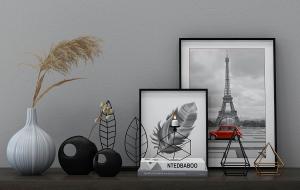 陶瓷花瓶、创意瓷器、铁艺装饰品摆件