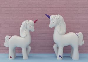 儿童卡通马雕塑摆件