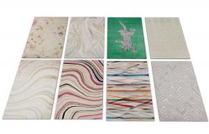 八块现代抽象图案的方形地毯3d模型 八块现代抽象图案的方形地毯