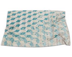 做旧低饱和蓝色图案的地毯3d模型 做旧低饱和蓝色图案的地毯