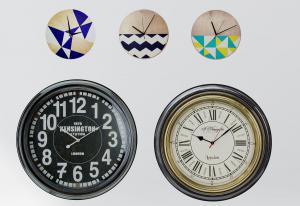 北欧罗马数字的钟表3d模型 北欧罗马数字的钟表