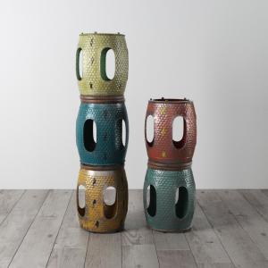 镂空金属鼓形多彩工业风凳子