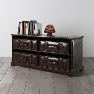 皮箱造型的工业风收纳架