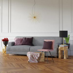 北欧多人沙发、木桩边几