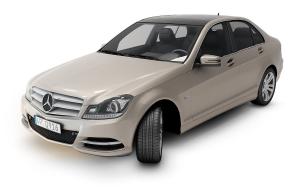 小汽车之奔驰轿车3d模型 小汽车之奔驰轿车