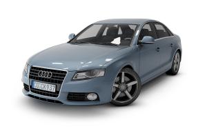 小汽车之蓝色奥迪轿车3d模型 小汽车之蓝色奥迪轿车