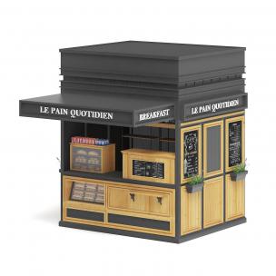 欧式面包点心售卖亭、摊位