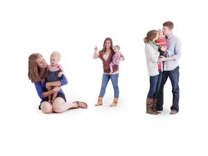 多人人物之抱着孩子的女人3d模型 多人人物之抱着孩子的女人
