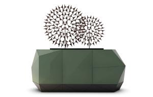 现代几何形玄关柜、蒲公英摆件组合3d模型 现代几何形玄关柜、蒲公英摆件组合