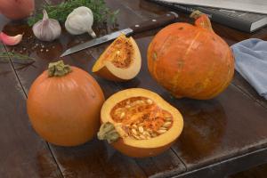 蔬菜之切开的南瓜