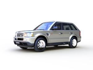 小汽车之银色路虎suv3d模型 小汽车之银色路虎suv