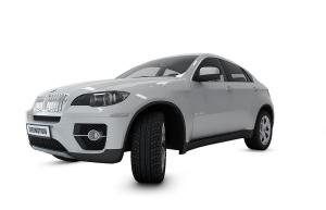 小汽车之白色宝马suv3d模型 小汽车之白色宝马suv