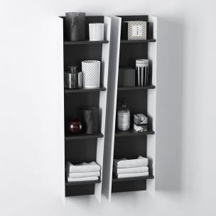 卫浴间墙面收纳架、洗浴用品