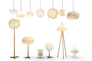 现代云朵状、螺旋造型落地灯