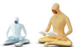 后现代人物雕塑造型落地灯